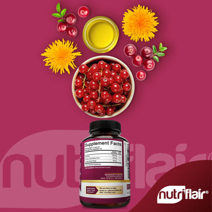 NutriFlair D-Mannose 120 Vegetable Capsules Top Lid