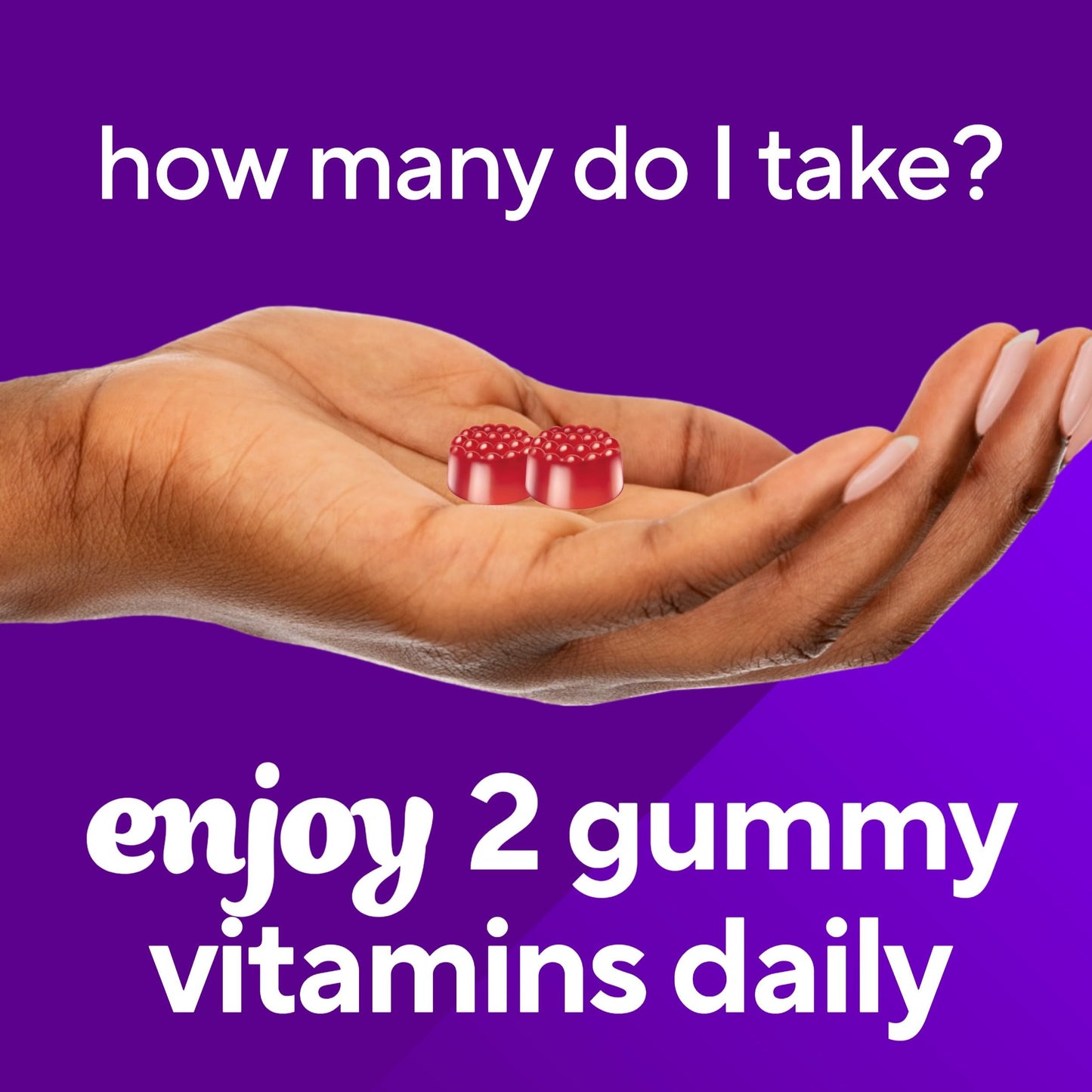 Vitafusion Cranberry Juice Concentrate Dietary Supplement 60 Gummies bottom label