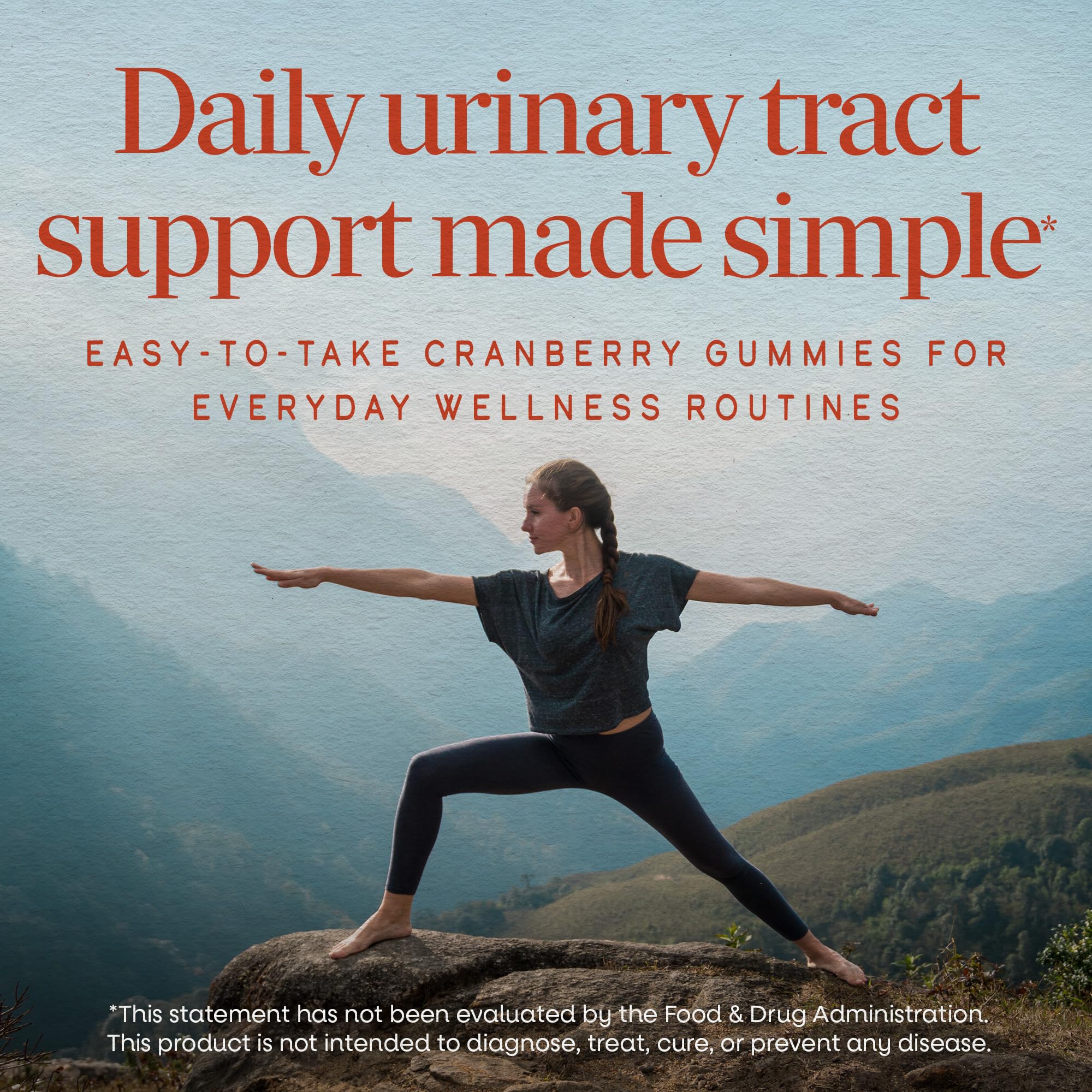Nature's Way CranRx Urinary Support Gummies Supplement Facts Label