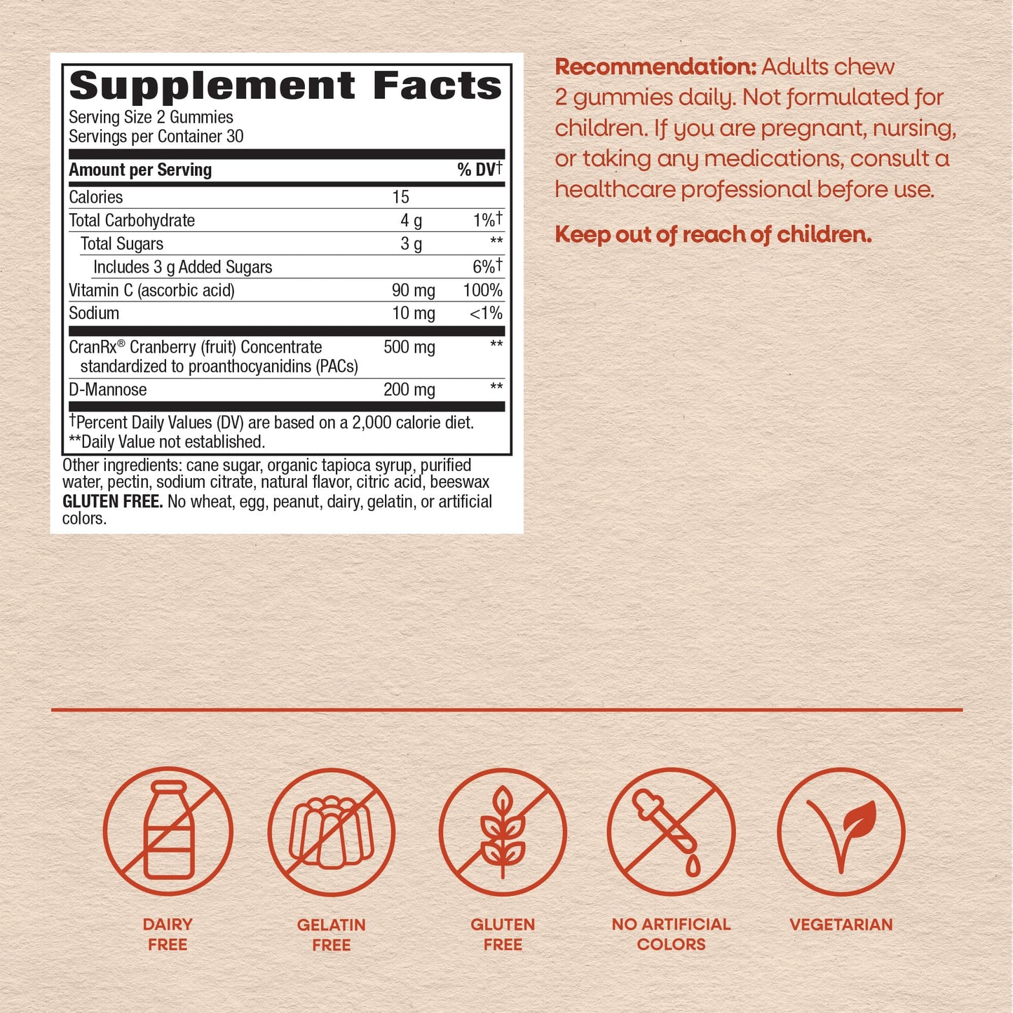Nature's Way CranRx BioActive Cranberry Vitamin C Gummies Lifestyle