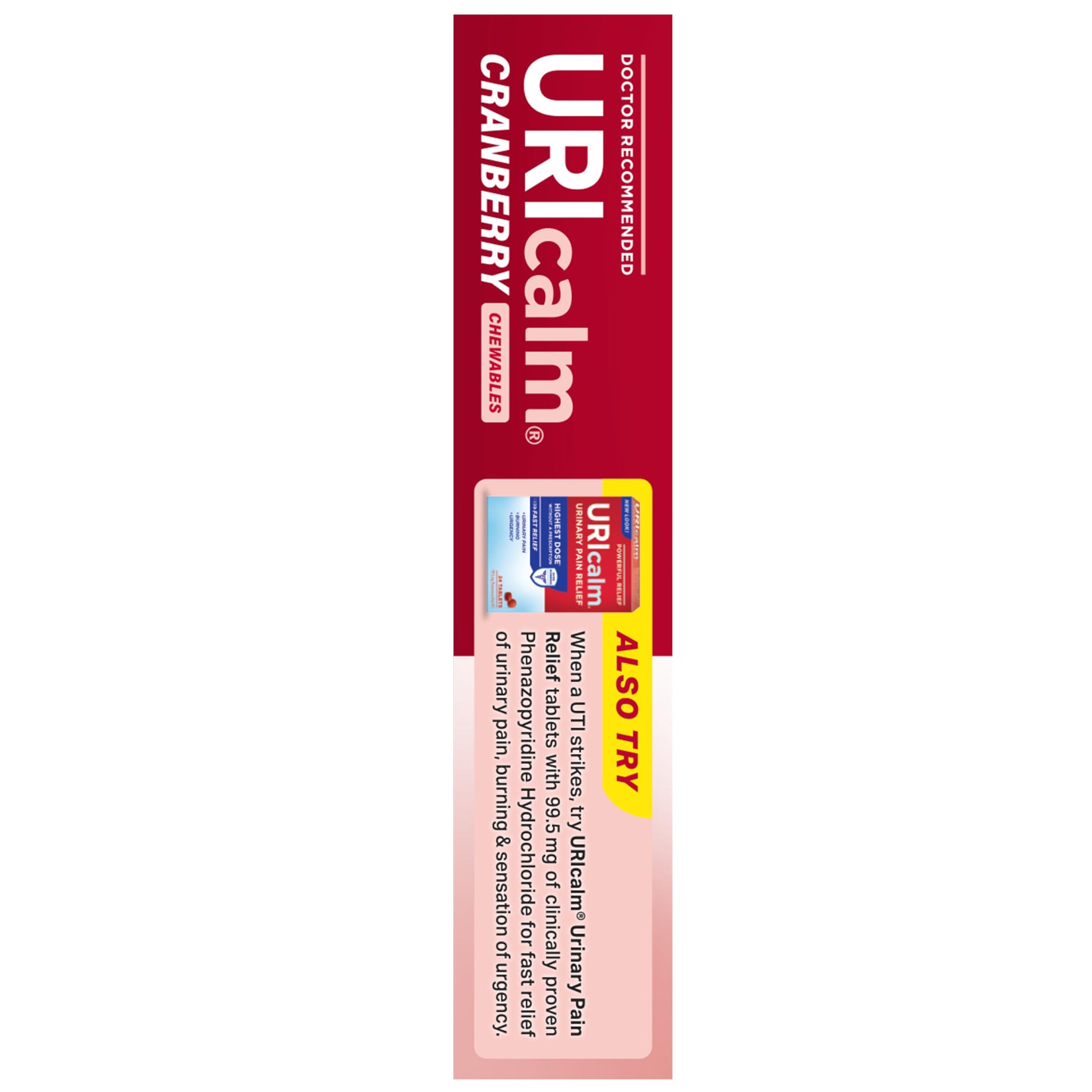 Uricalm Cranberry Urinary Tract Health Support Tablets