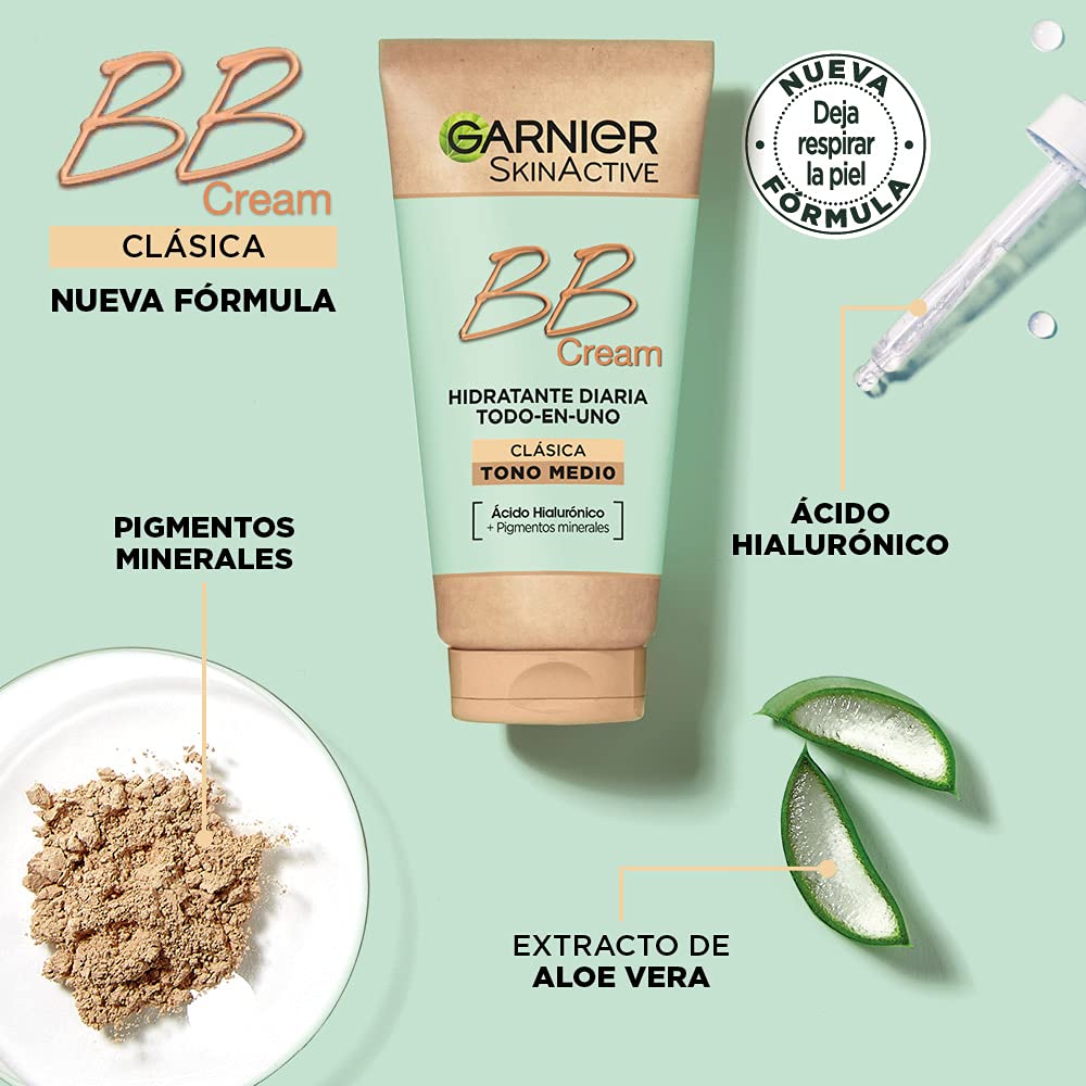 Imported Garnier skin perfecting all in one daily moisturizer back label details