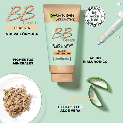 Imported Garnier skin perfecting all in one daily moisturizer back label details