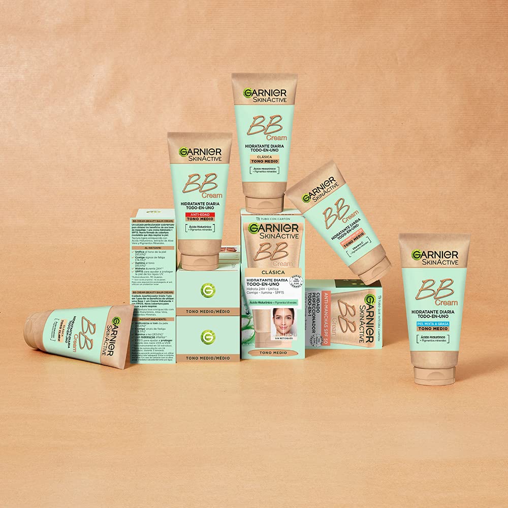 Garnier SPF 15 protective beauty balm product seal and top closure view