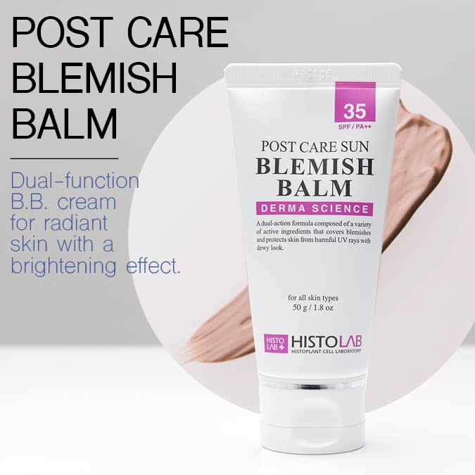 Histolab tinted sunscreen tube showing SPF 35 and PA rating