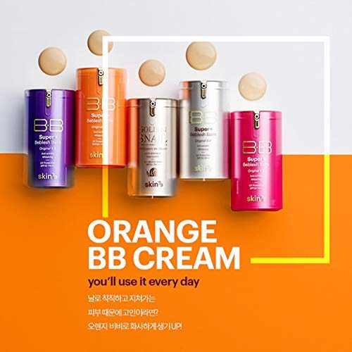 Skin79 Super Plus Beblesh Balm Triple Function foundation packaging highlighting shade number 21 yellow beige tone.