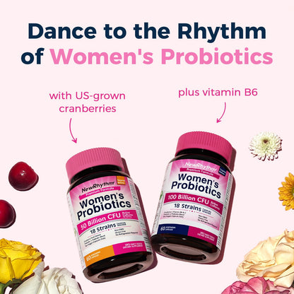 NewRhythm Women's Probiotics Daily Wellness Support