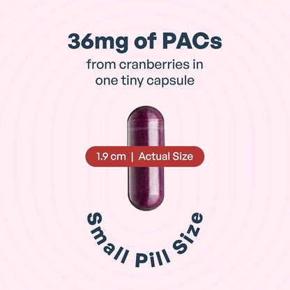 Szio Plus Utiva Cranberry PACs vegetarian capsules close up