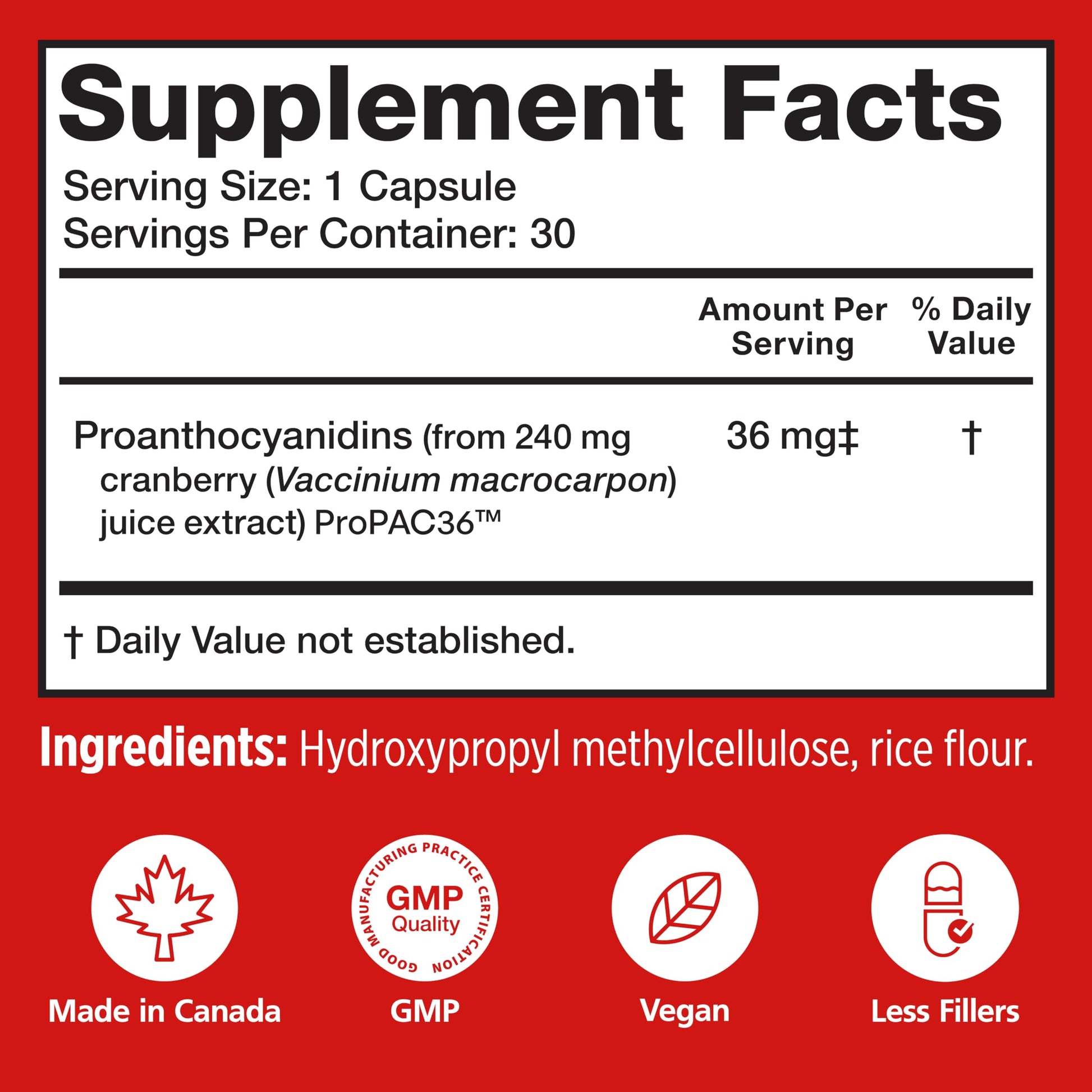 Szio Plus Utiva Cranberry PACs 30 Count package layout