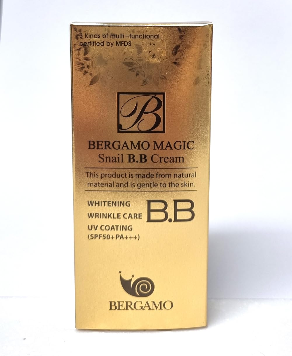Bergamo anti aging snail cream foundation for sensitive skin types.