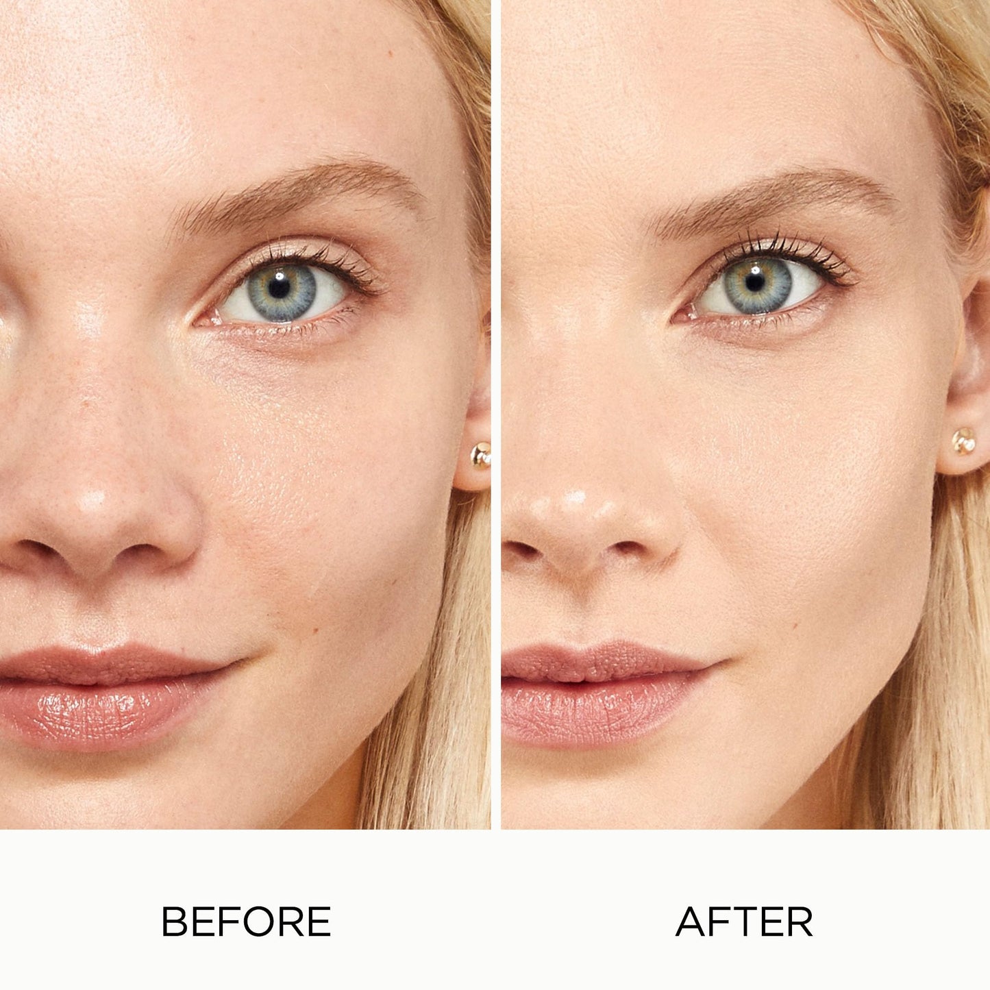 Close up shot of the Laura Mercier breathable formula foundation cap and pump mechanism for smooth dispensing.