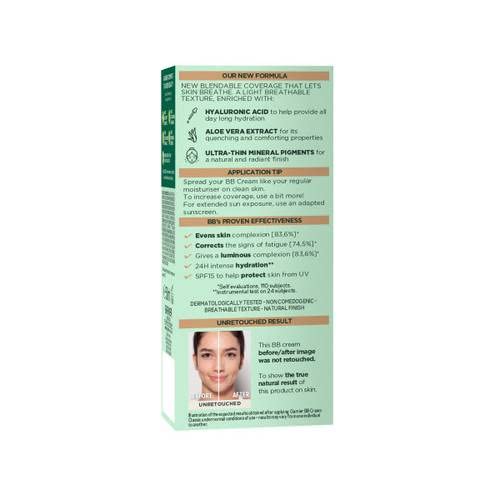 Hydrating daily face cream in medium shade for smooth skin tone