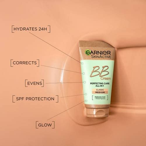 Garnier skin naturals all in one perfection balm back label detail
