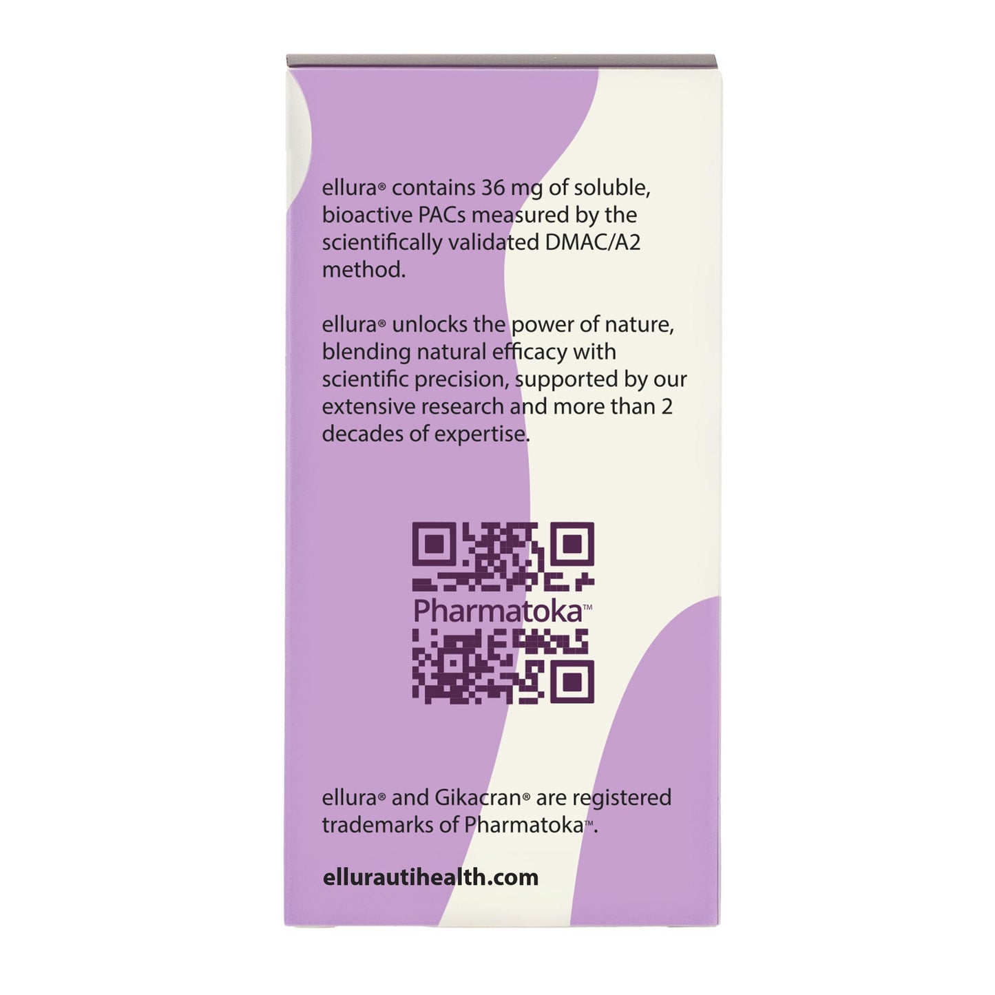 Once daily Ellura 90 capsules supplement facts panel