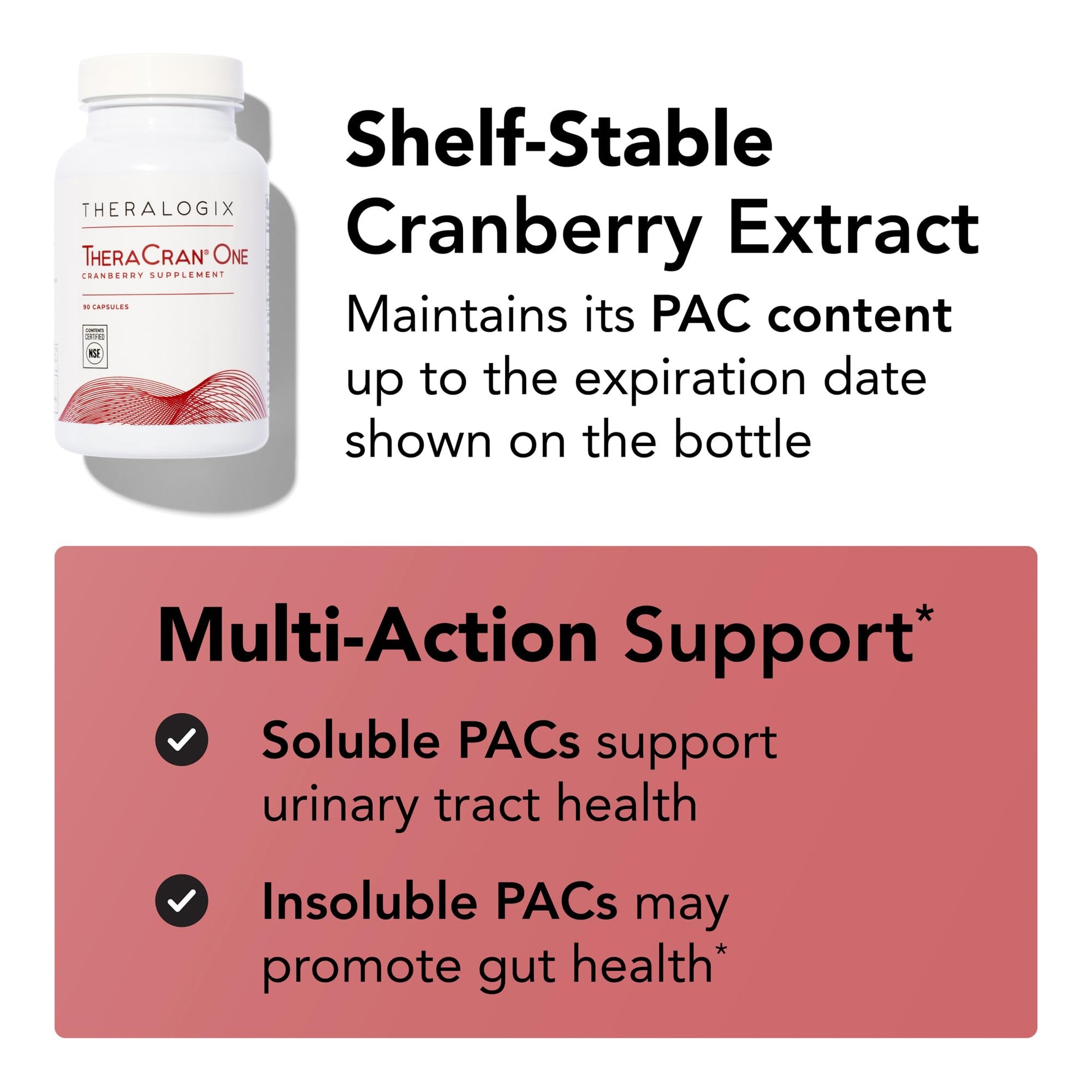 Theralogix TheraCran One 36mg PAC Urinary Support Capsule