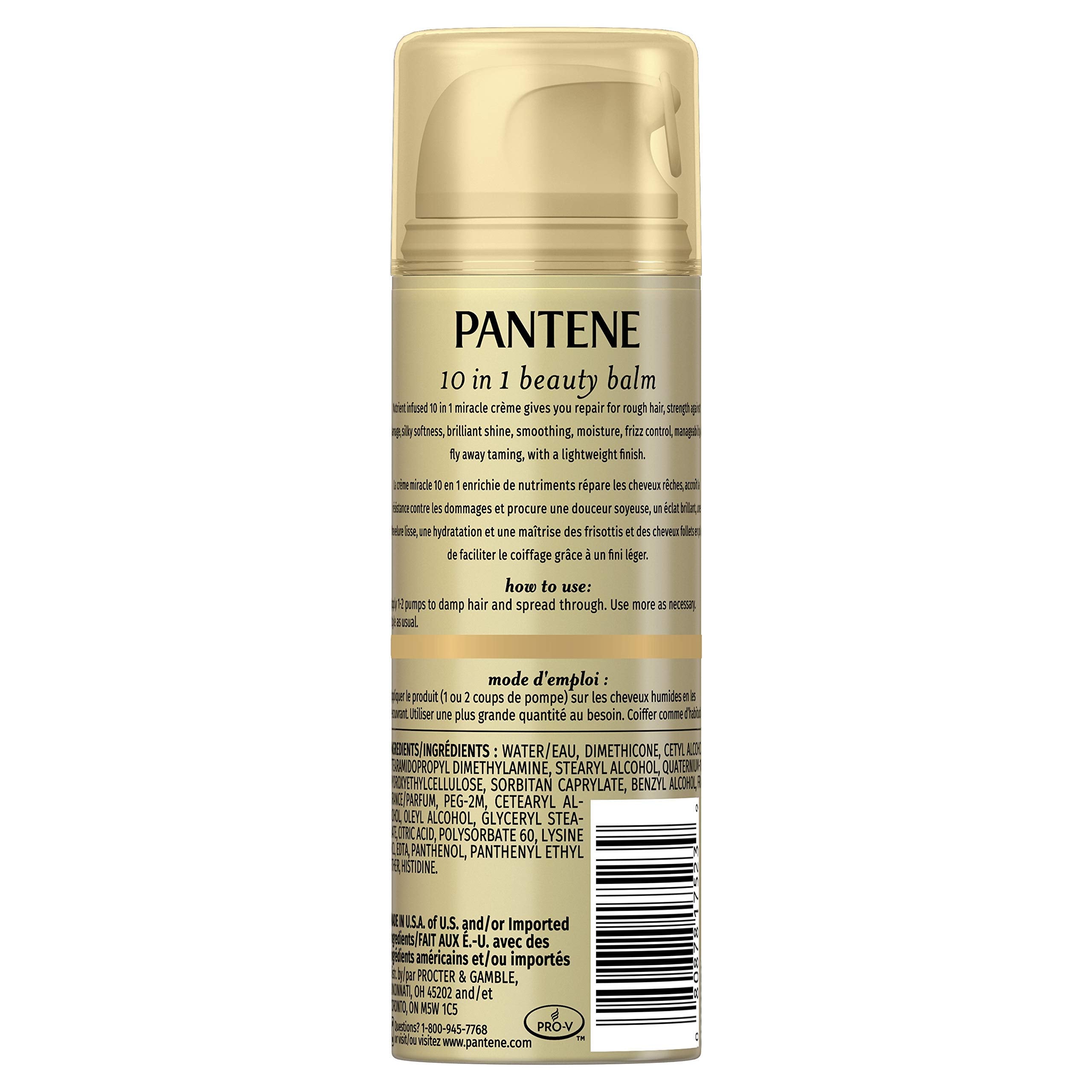 Pantene Pro-V Ultimate 10 BB Creme product packaging showing leave-in hair perfector treatment benefits