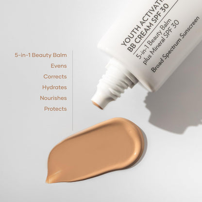 Shaklee mineral sunscreen cream tube highlighting chemical free zinc protection