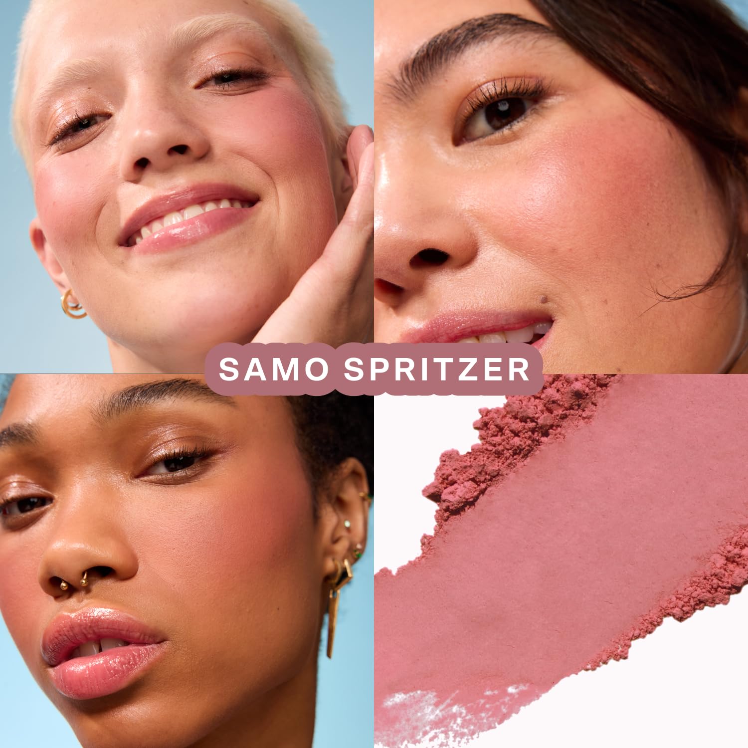 Tower 28 Samo Spritzer sweat proof setting blush open palette view