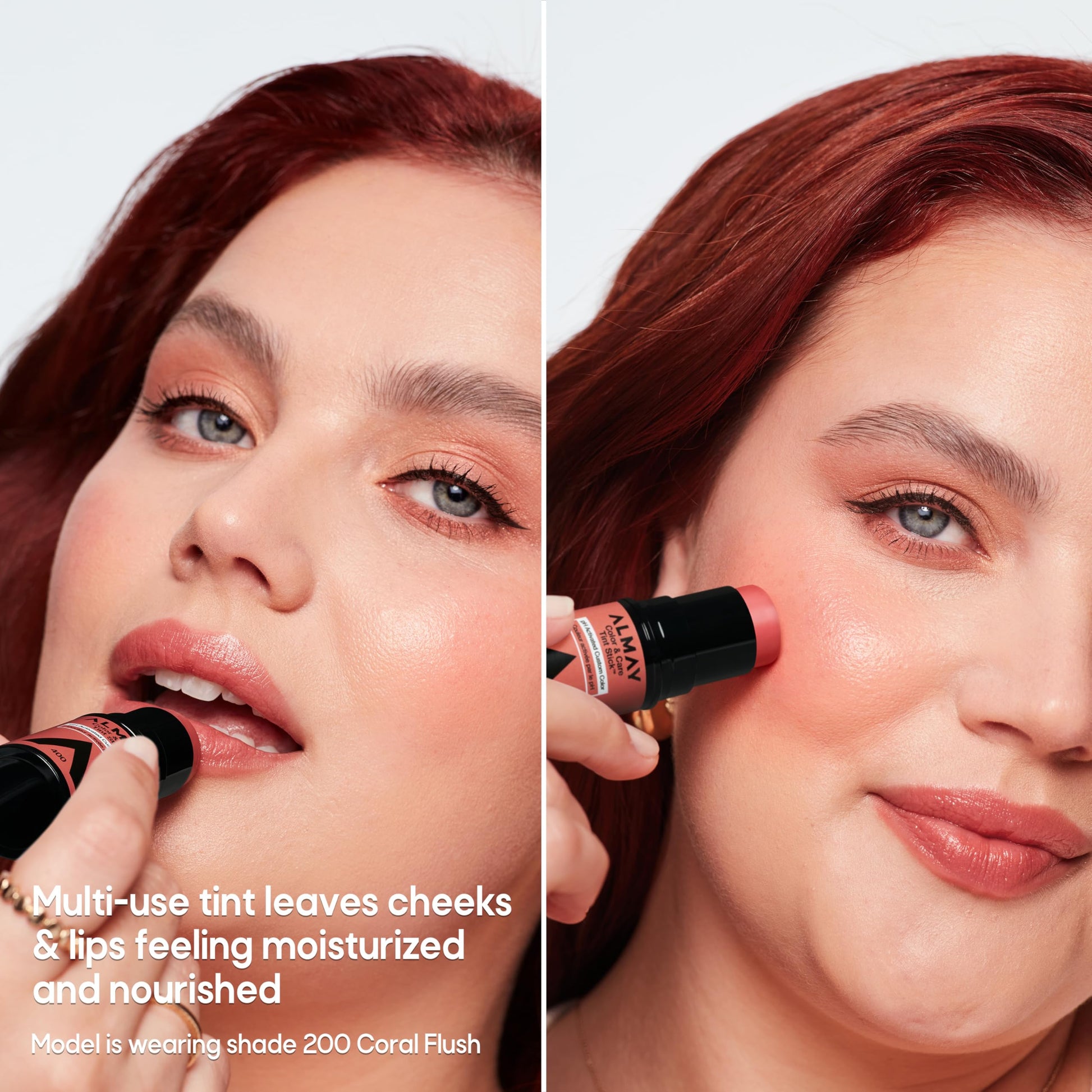 Almay 300 Rose Flush dewy finish cream blush stick for sensitive skin