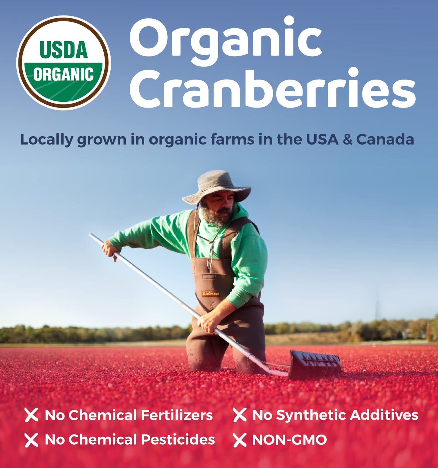 Pure Co Organic Cranberry Pills USDA Organic Seal