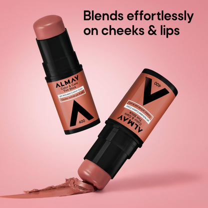 Almay hypoallergenic SuperSeed Complex infused makeup stick side angle view
