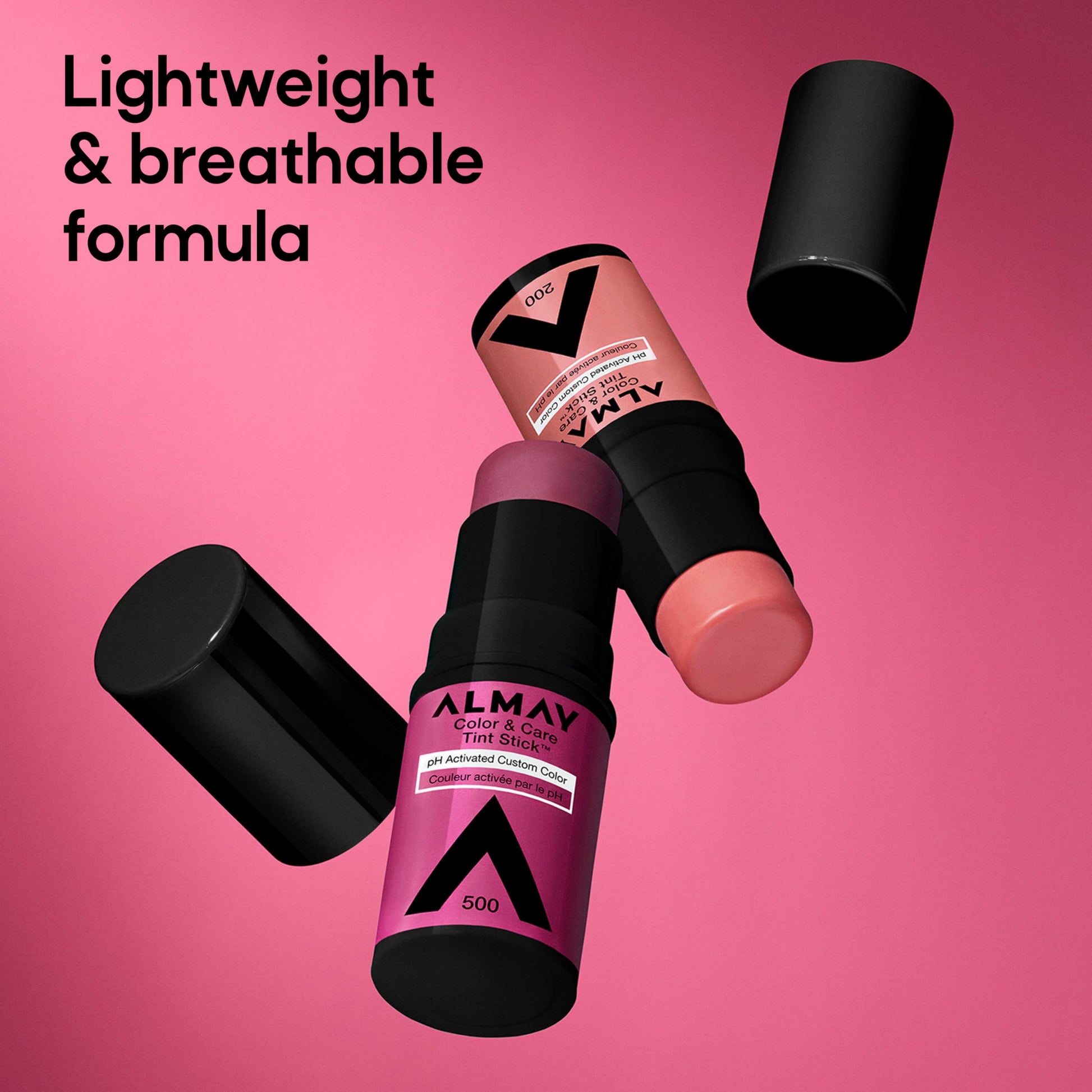 Almay authentic USA imported cream blush stick in Rose Flush shade details