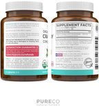 Pure Co Organic Cranberry 60 Veggie Capsules Package