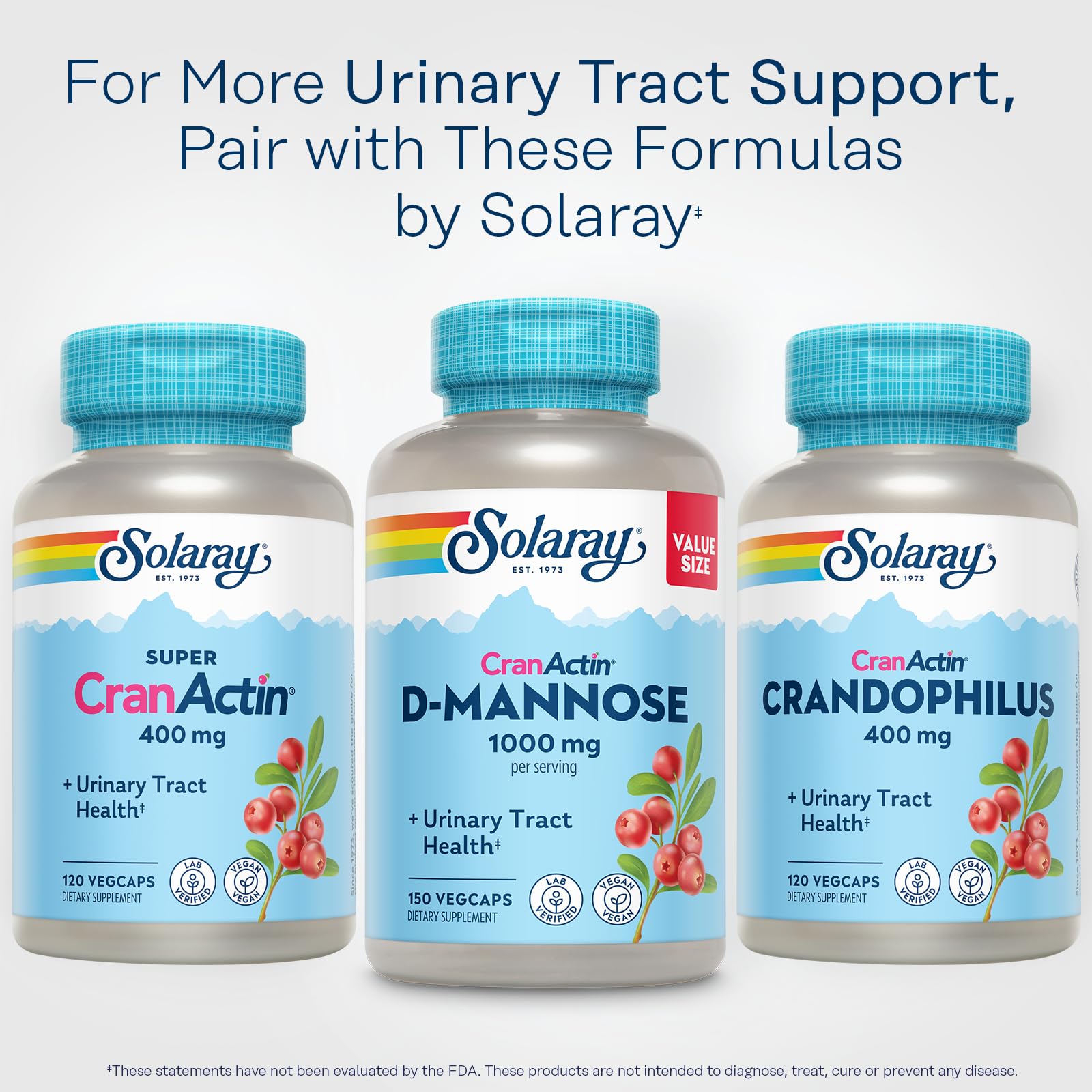Solaray D-Mannose With CranActin Authentic USA Import