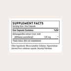 Thorne Ashwagandha 30 capsules bottle side profile