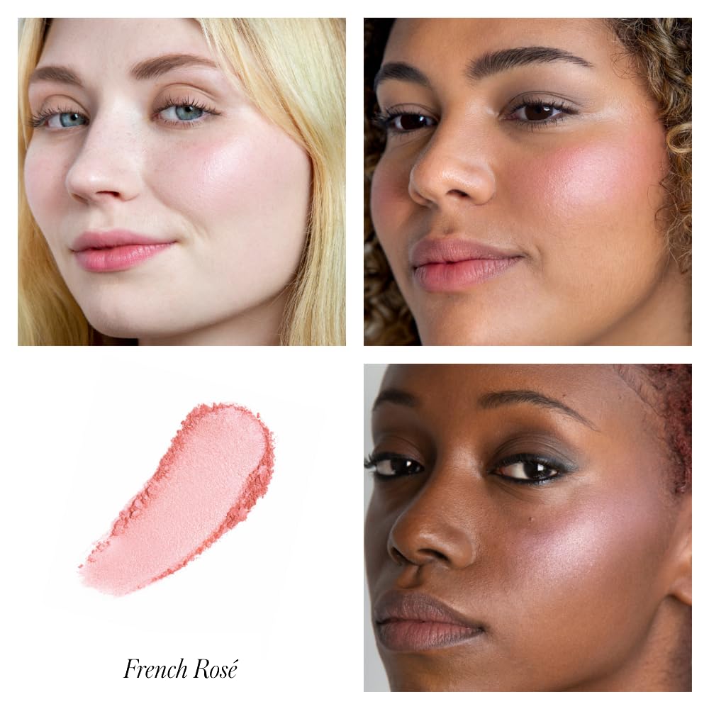 Refillable mirrored compact packaging of RMS Beauty mineral blush.