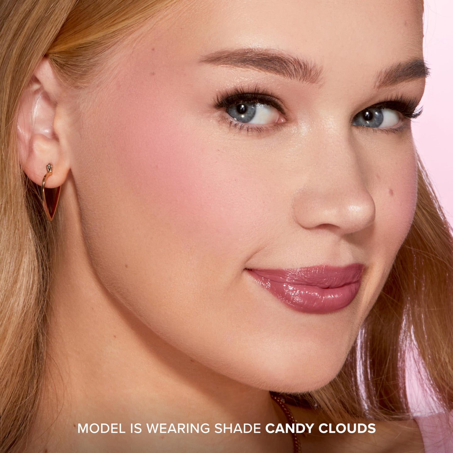 Too Faced ninety three percent naturally derived blurring blush powder texture shot