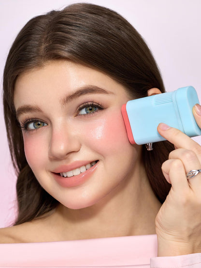 SHEGLAM cream cheek and lip tint stick open packaging displaying nude shade