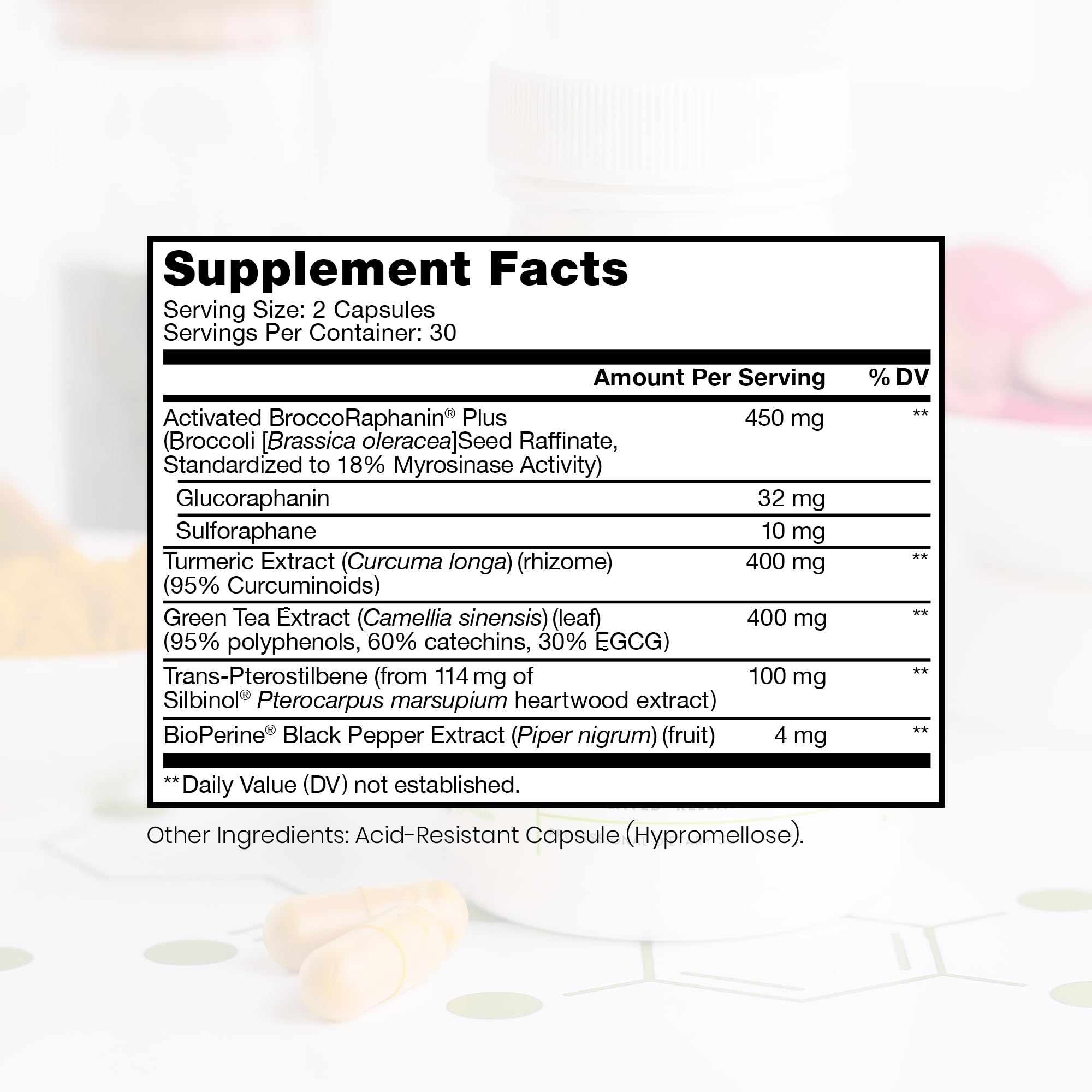 Pure TheraPro Rx Nrf2 Boost label details