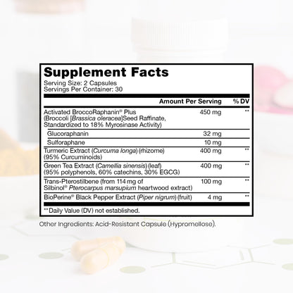 Pure TheraPro Rx Nrf2 Boost label details