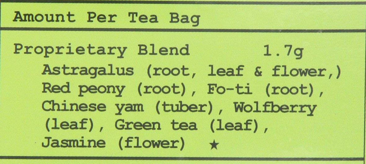 Health King Astragalus Herbal Tea brewed hot in a transparent cup