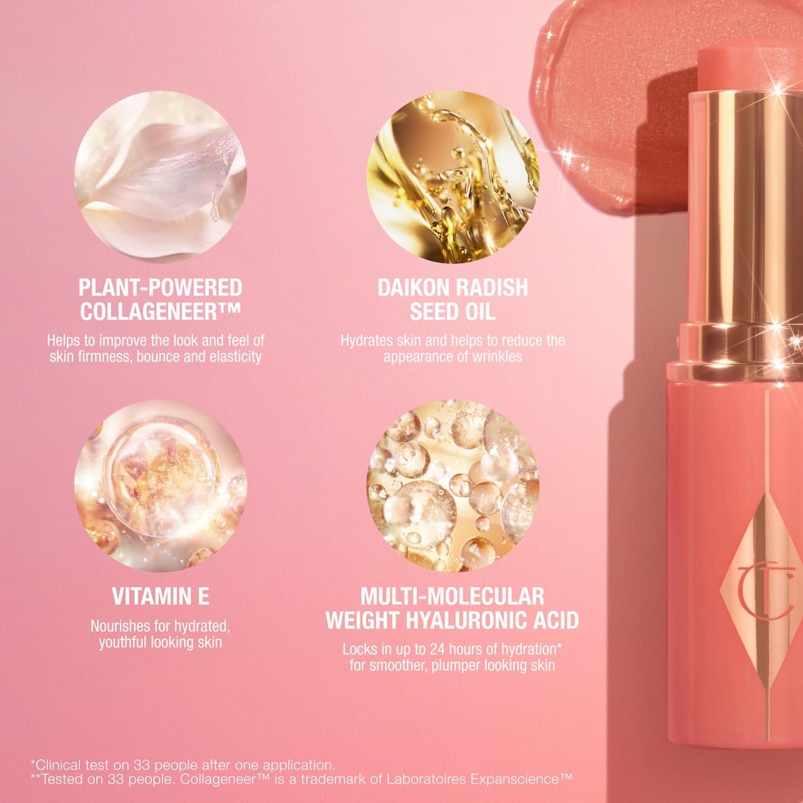 Charlotte Tilbury multi use cream makeup stick for lips and cheeks
