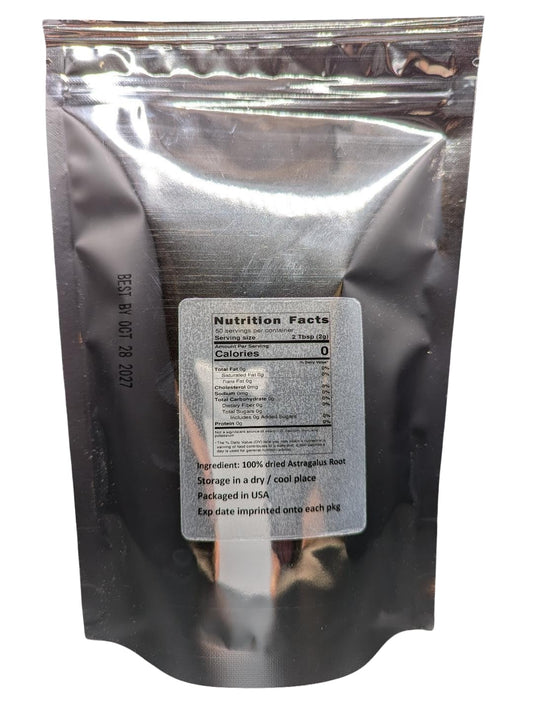 Nature Tea dried cut herb root slices spread out showing authentic texture and golden yellow color.