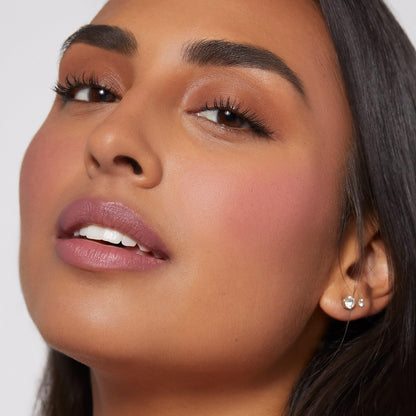 Rare Beauty Soft Pinch blush applicator showing product texture and shade vibrancy
