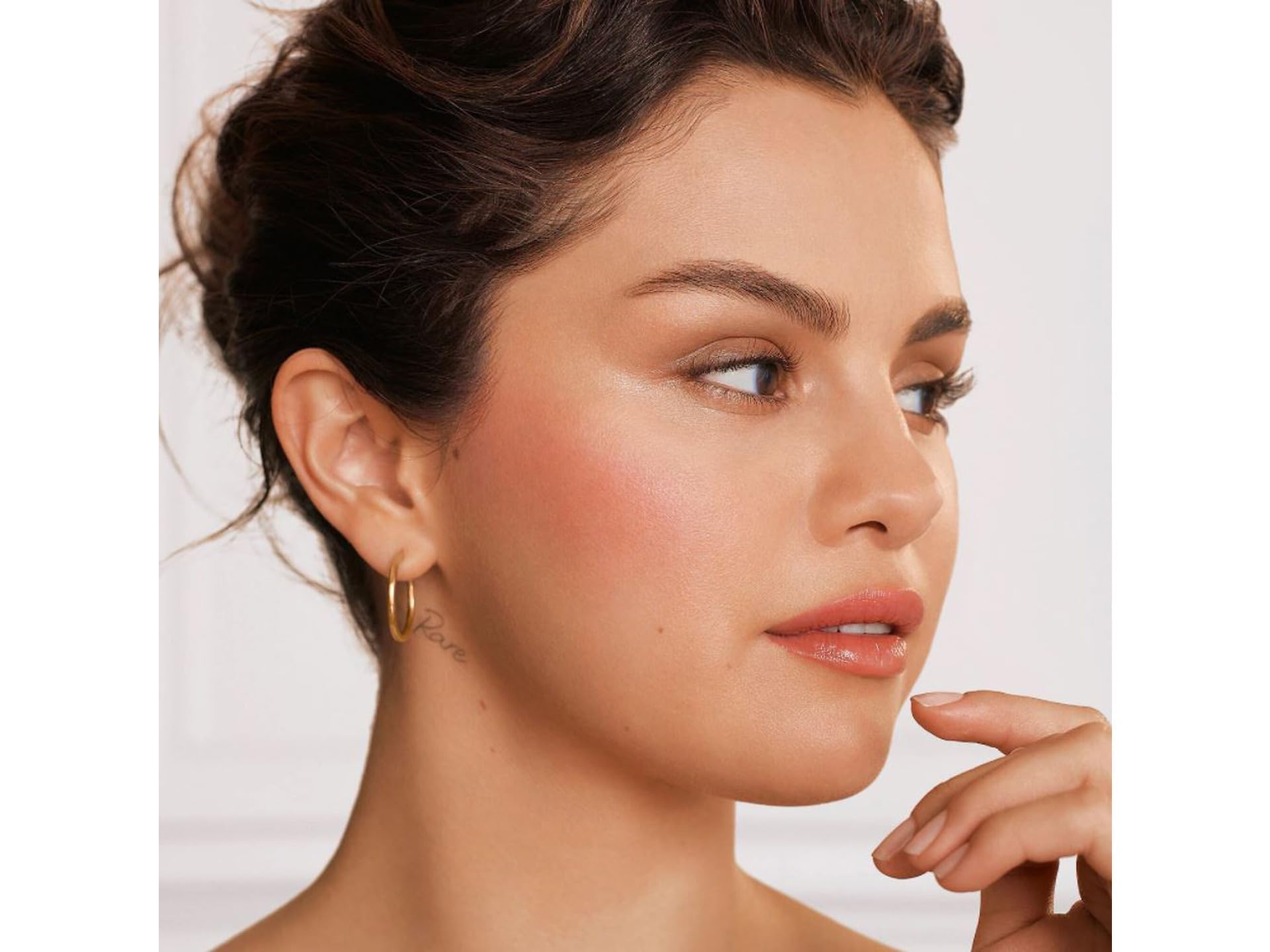 Long lasting weightless face blush packaging highlighting luxury brand detailing