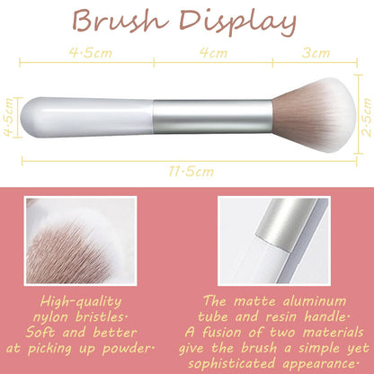 Smooth buildable pink powder blush application close up on cheekbones
