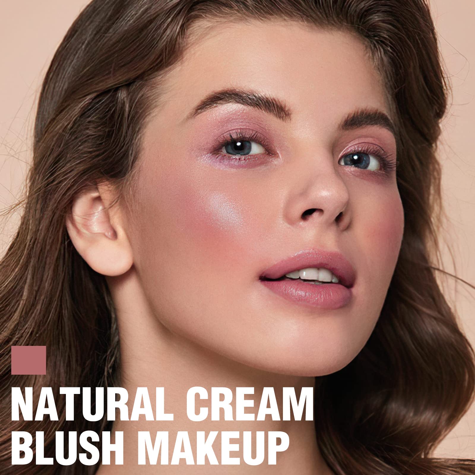 Focallure rose flush blush stick open cap showing cream texture