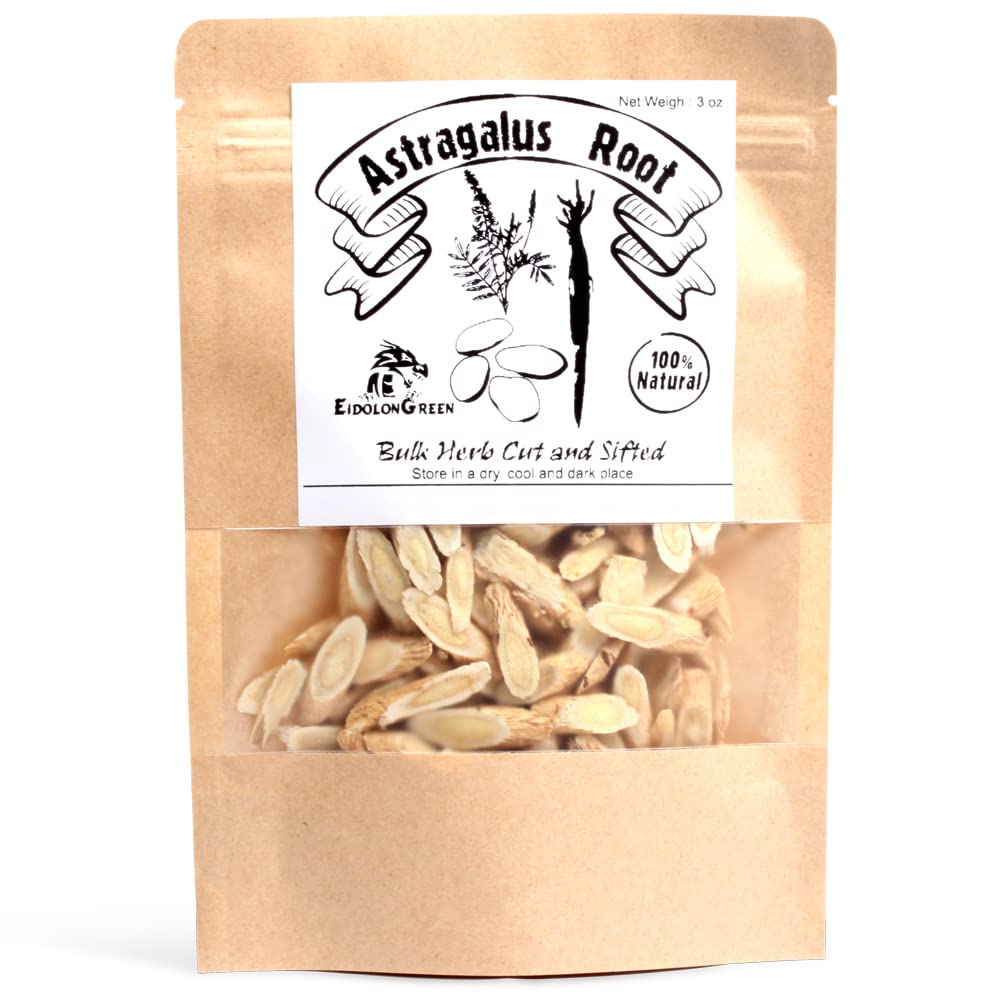 EidolonGreen raw dried milkvetch root slices packaging details