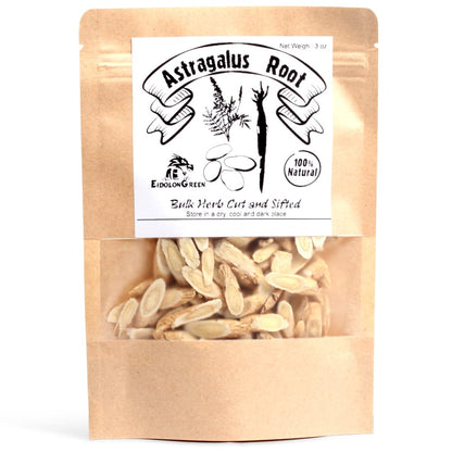 EidolonGreen raw dried milkvetch root slices packaging details