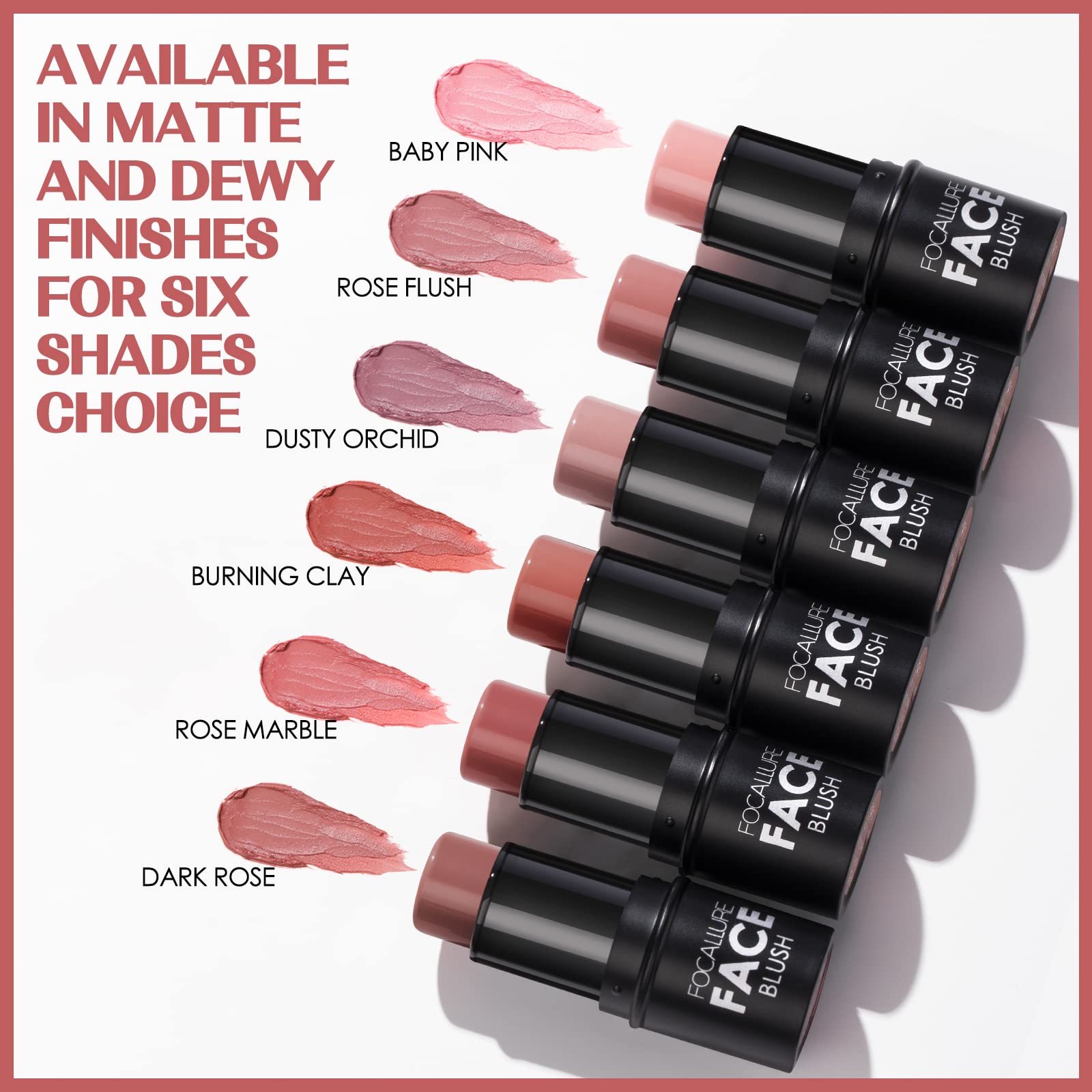 FOCALLURE travel friendly moisturizing face contouring blush stick packaging