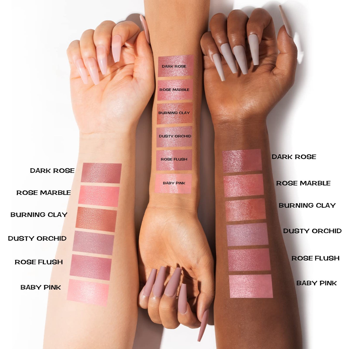 FOCALLURE authentic imported cosmetic multi stick rose flush color payoff