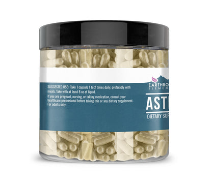 USA imported Earthborn Elements Astragalus 420 milligrams capsules for antioxidant wellness.