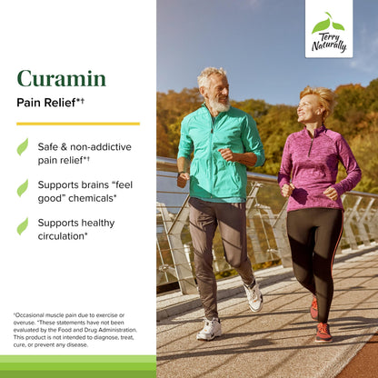 Close up of Terry Naturally Curamin label highlighting BCM-95 Curcumin