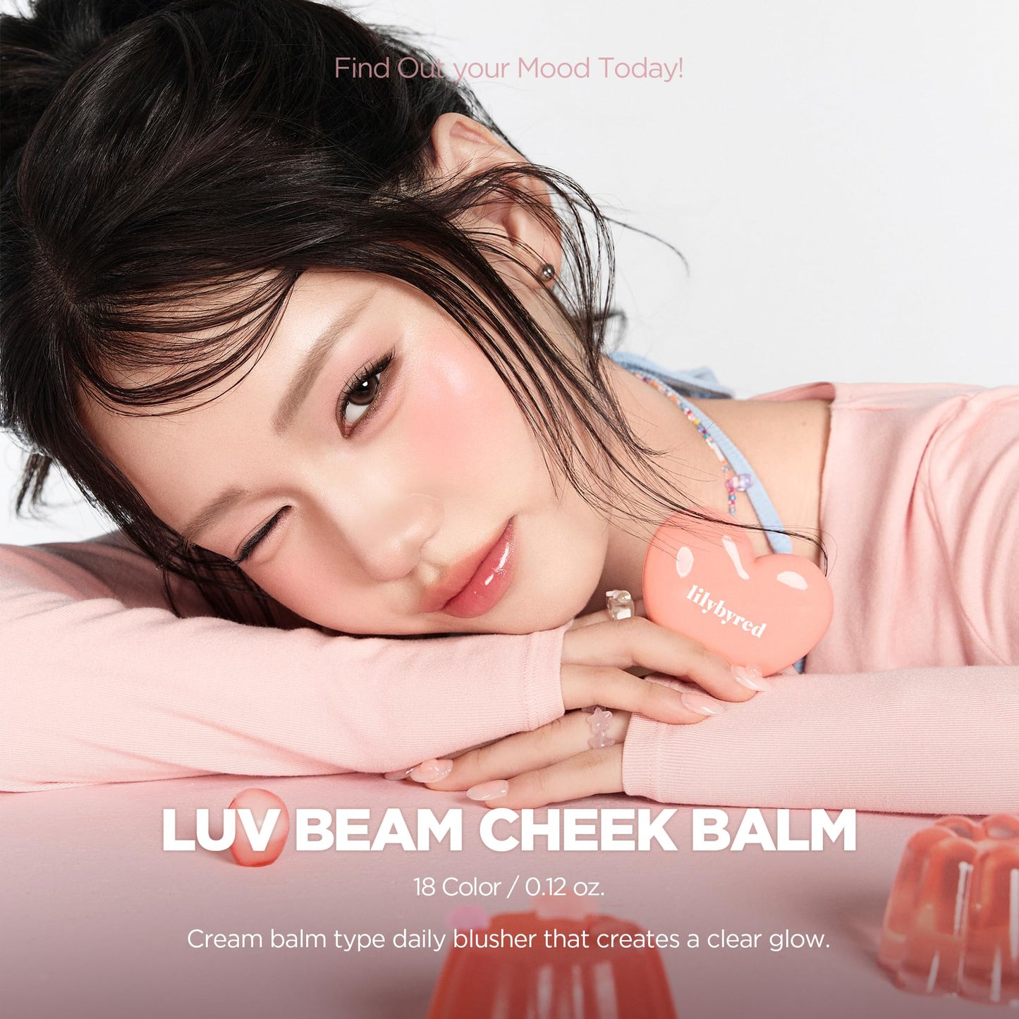Lilybyred Nutty Beam cream blusher open compact case view