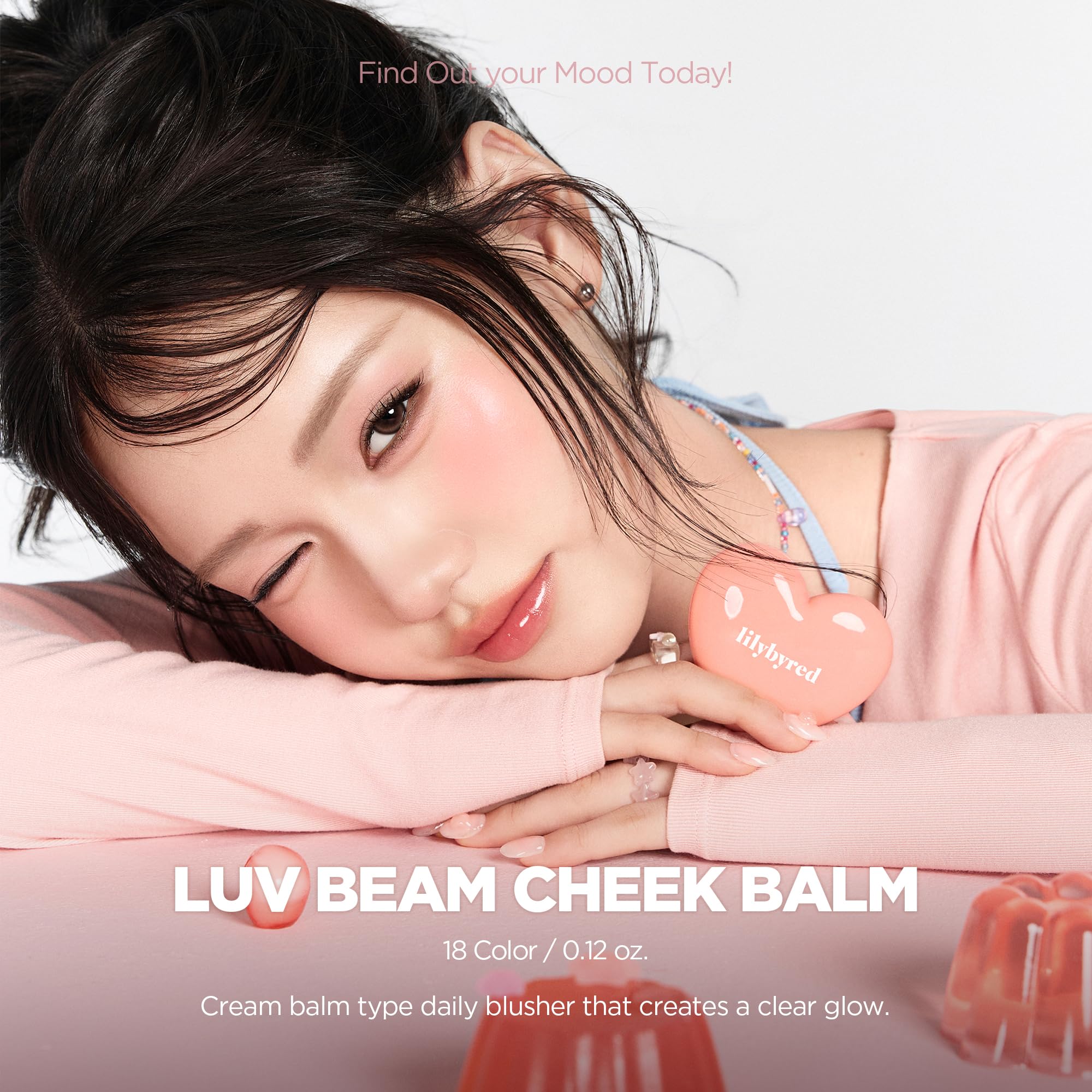 Lilybyred Luv Beam Cheek Balm open compact showing shade Fifteen Nutty Beam