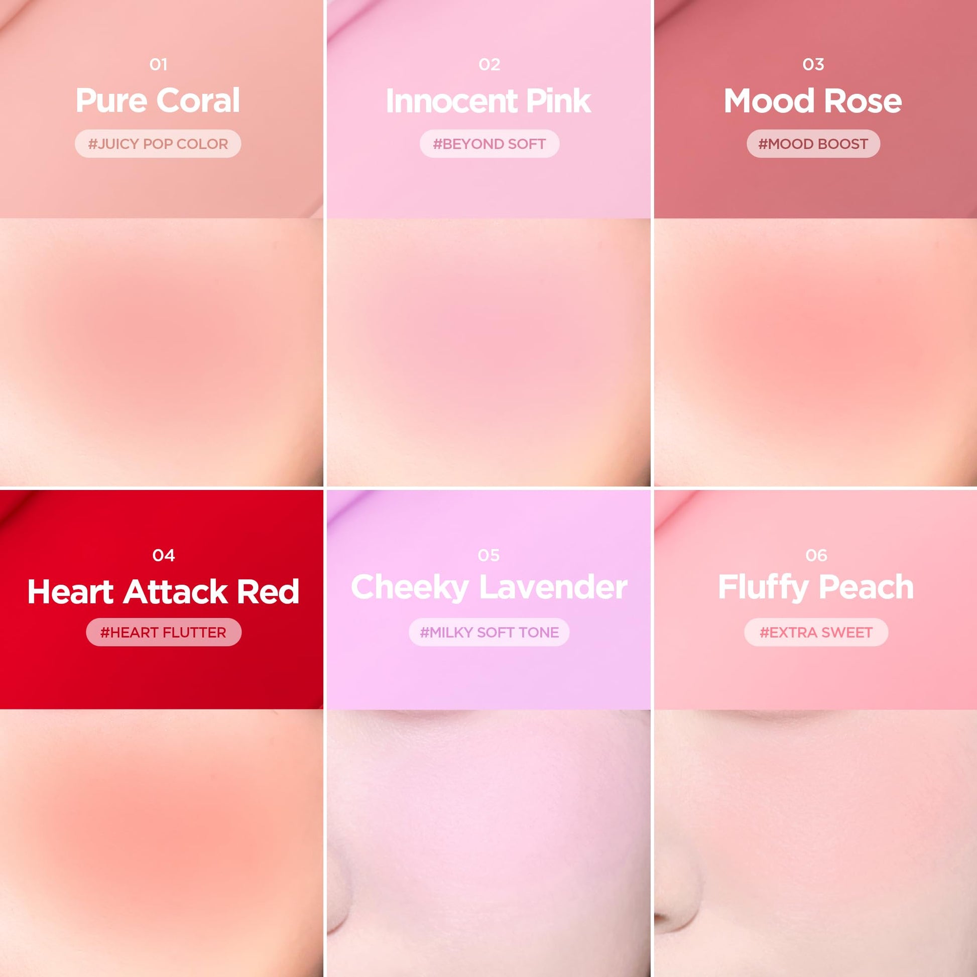 Lilybyred Luv Beam Cheek Balm product components and detailing